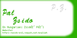 pal zsido business card